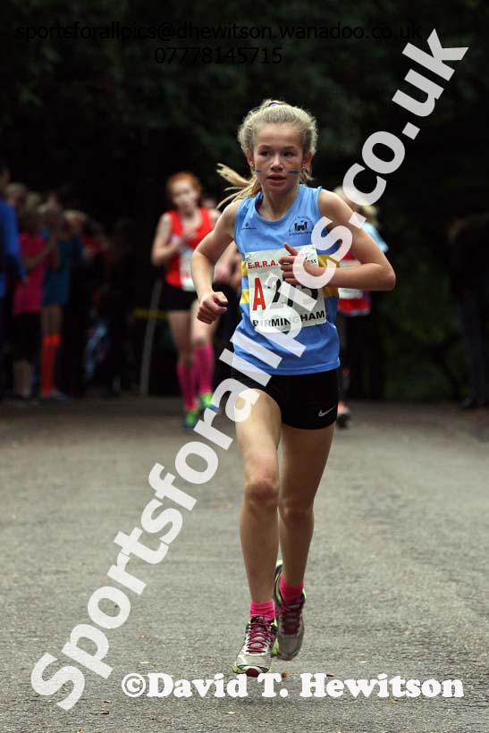 Girls under-13s ERRA Road Relays, Sutton Coldifield, Birmingham. Photo: David T. Hewitson/Sports for All Pics